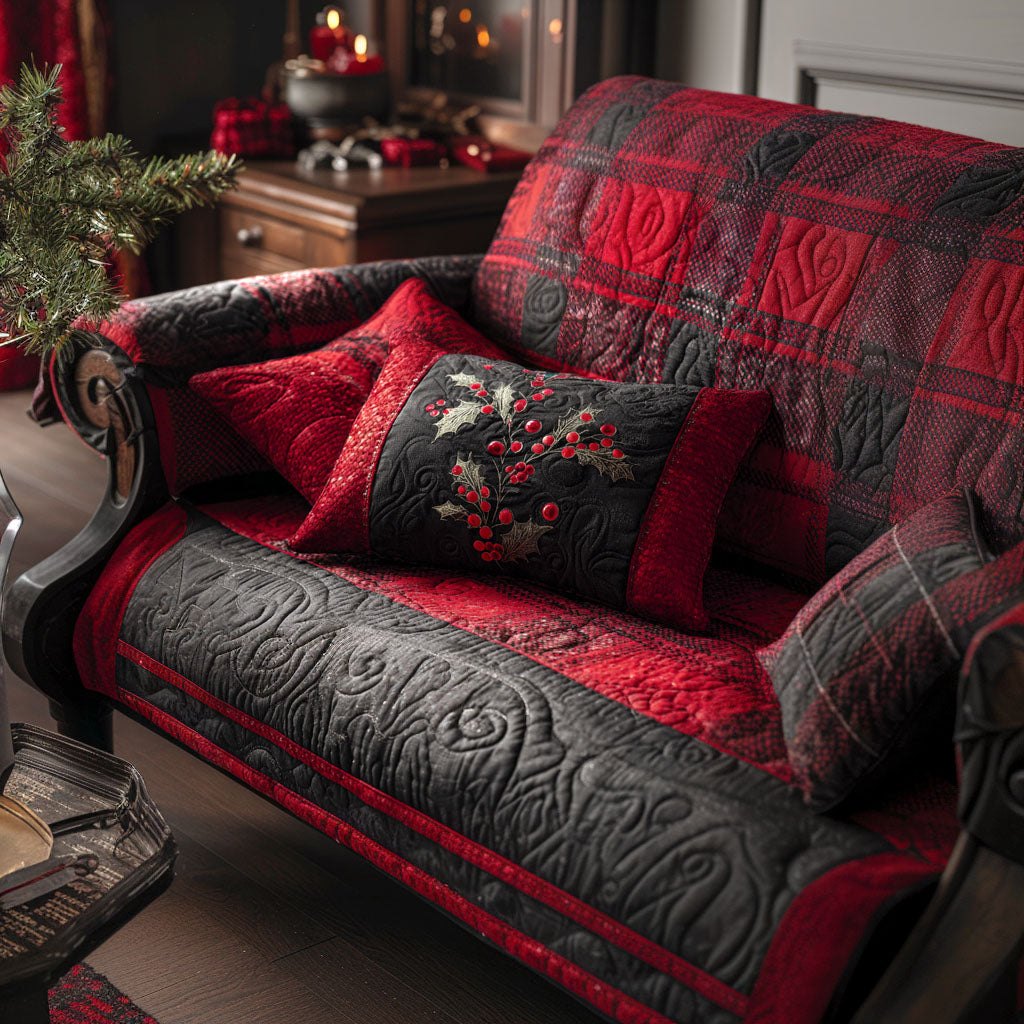 Merry Tartan Sofa Cover