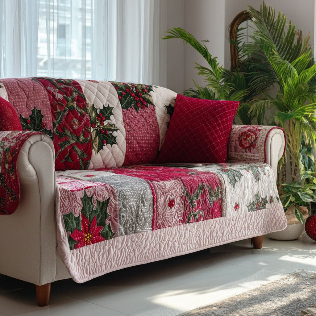 Merry Winter Garden Sofa Cover