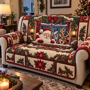 Merry Winter View Sofa Cover - Made to Order