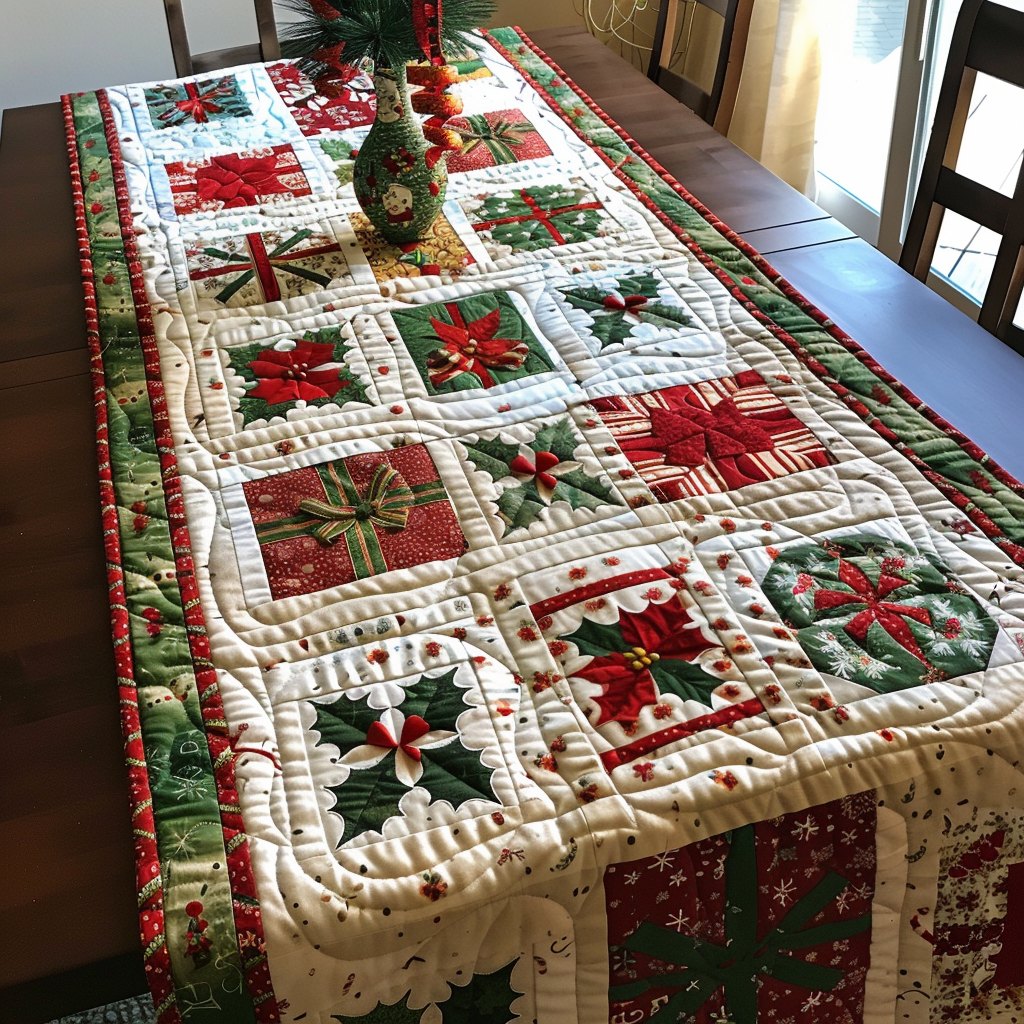 Merry Gift Table Runner