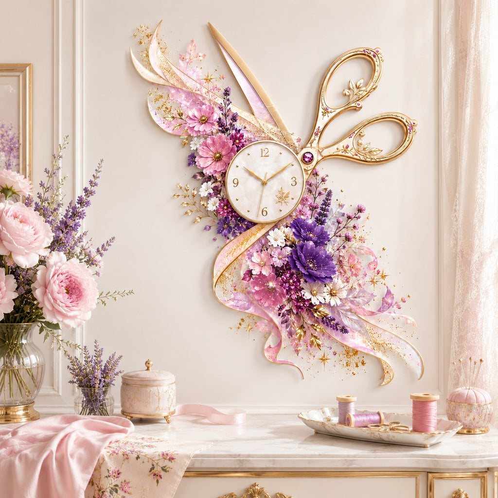 Seamstress Custom Name Wall Clock — personalized with a custom name