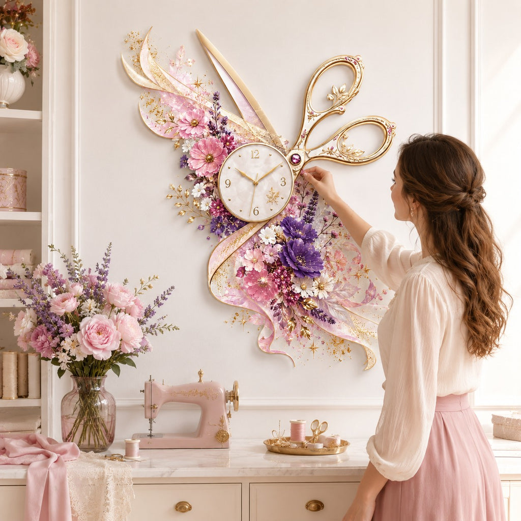 Seamstress Custom Name Wall Clock — personalized with a custom name