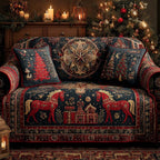 Midnight Barnyard Noel Sofa Cover