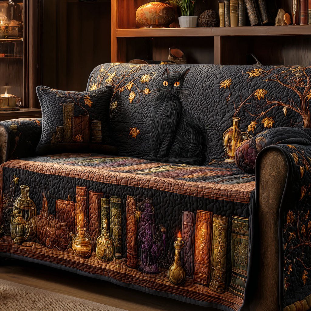Midnight Chapters Sofa Cover