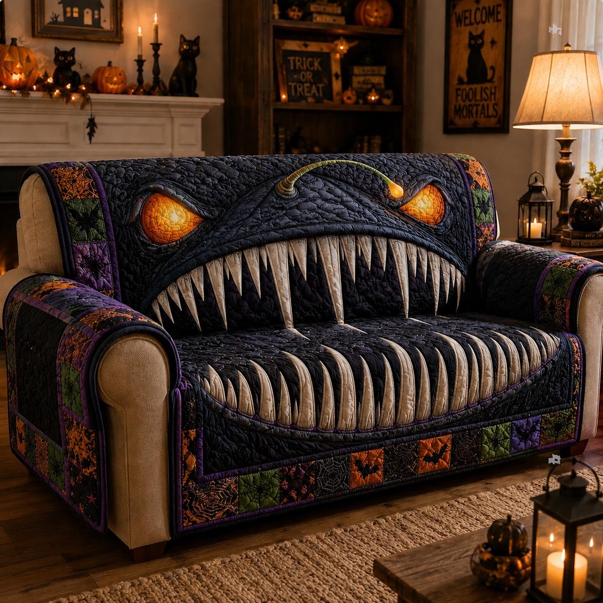 Midnight Chomper Sofa Cover