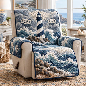 Midnight Coastal Beacon Sofa Cover - Made to Order