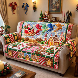 Midnight Dragon Journey Sofa Cover - Made to Order