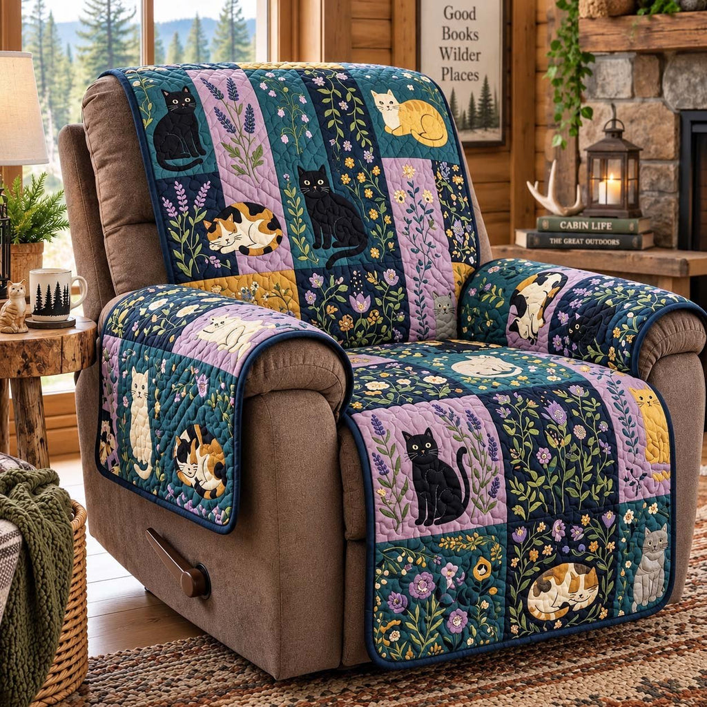 Midnight Garden Cats Sofa Cover