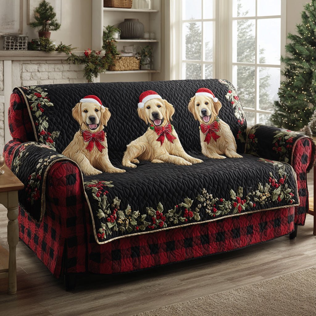 Midnight Golden Retriever Sofa Cover