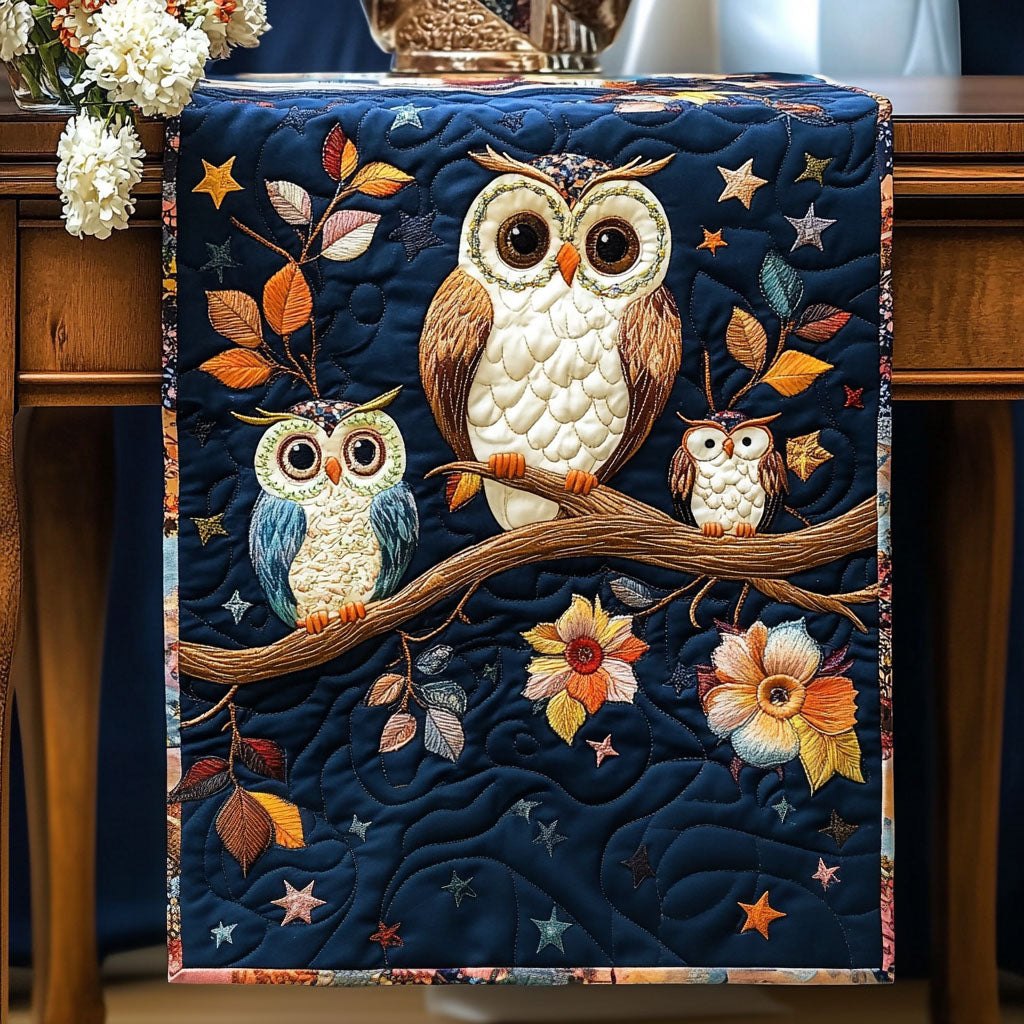 Midnight Owl Gathering Table Runner