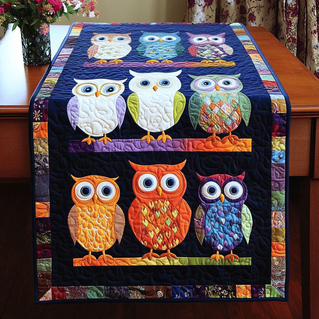 Midnight Owls Table Runner