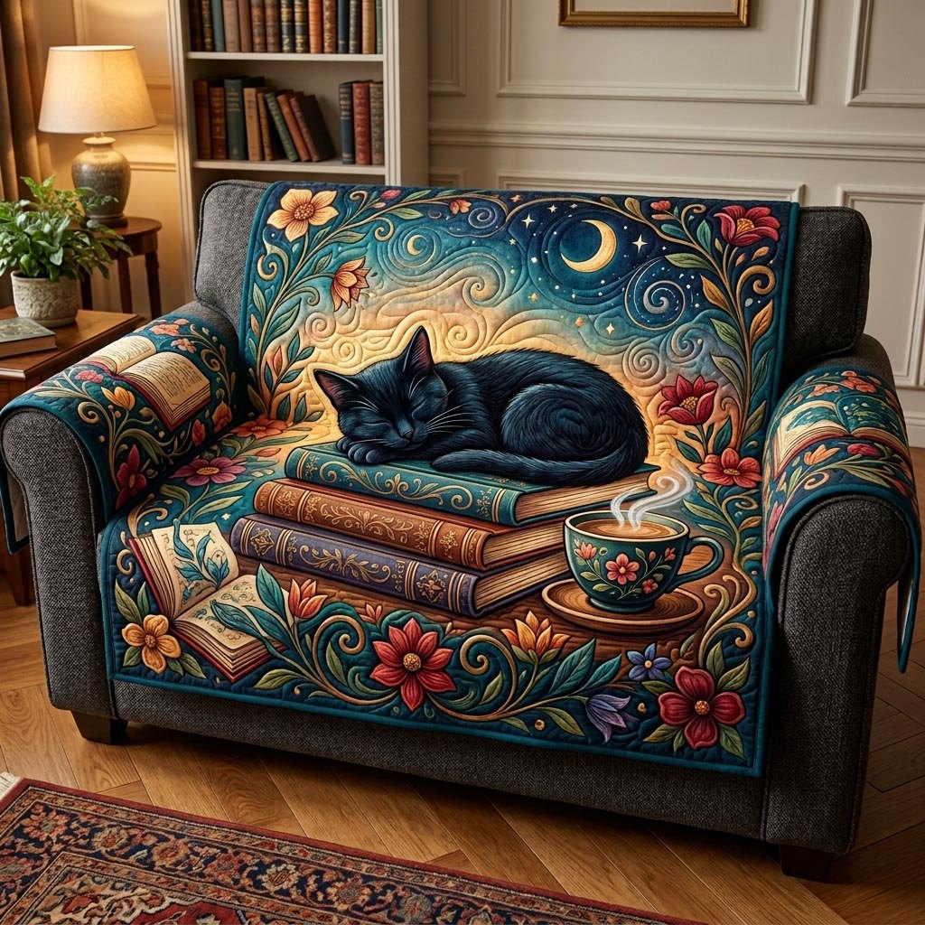 Midnight Reader Sofa Cover
