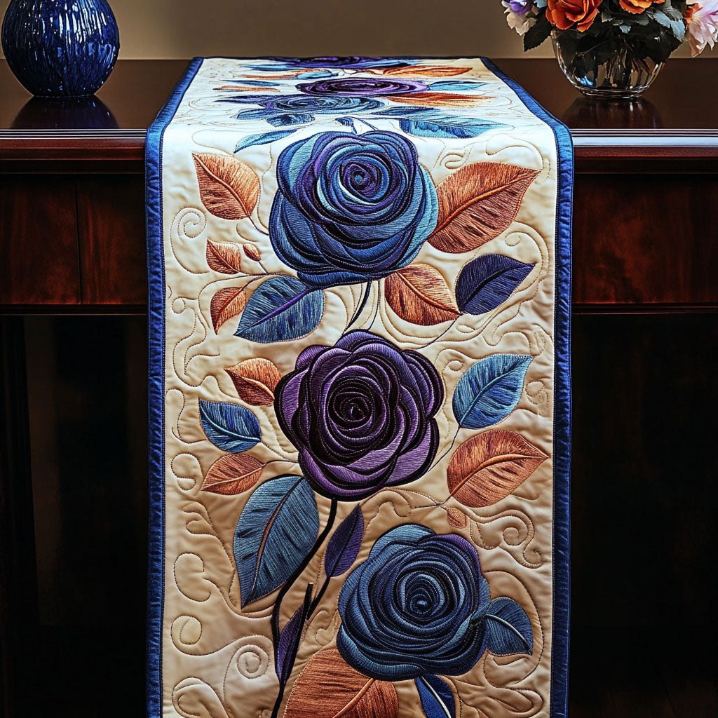 Midnight Roses Table Runner