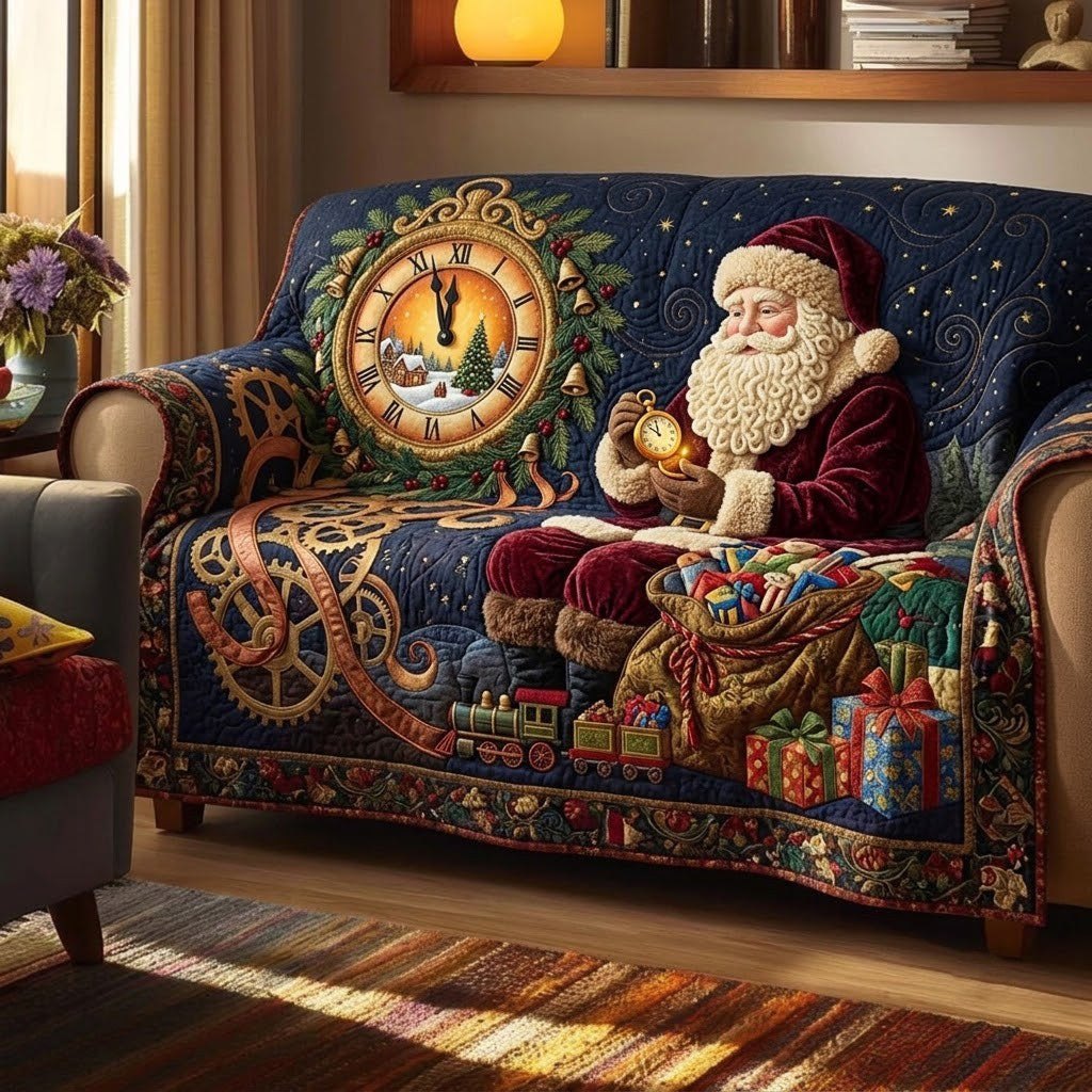 Midnight Santa Sofa Cover
