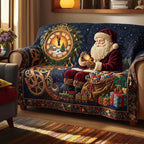 Midnight Santa Sofa Cover