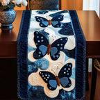Midnight Sky Butterflies Table Runner