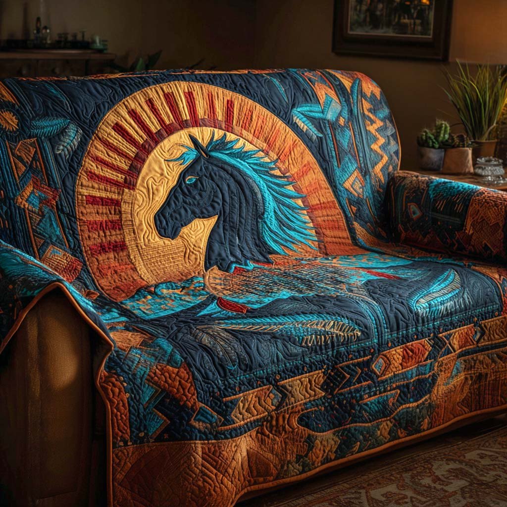Midnight Sun Stallion Sofa Cover