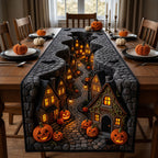 Midnight Village Crochet Table Runner