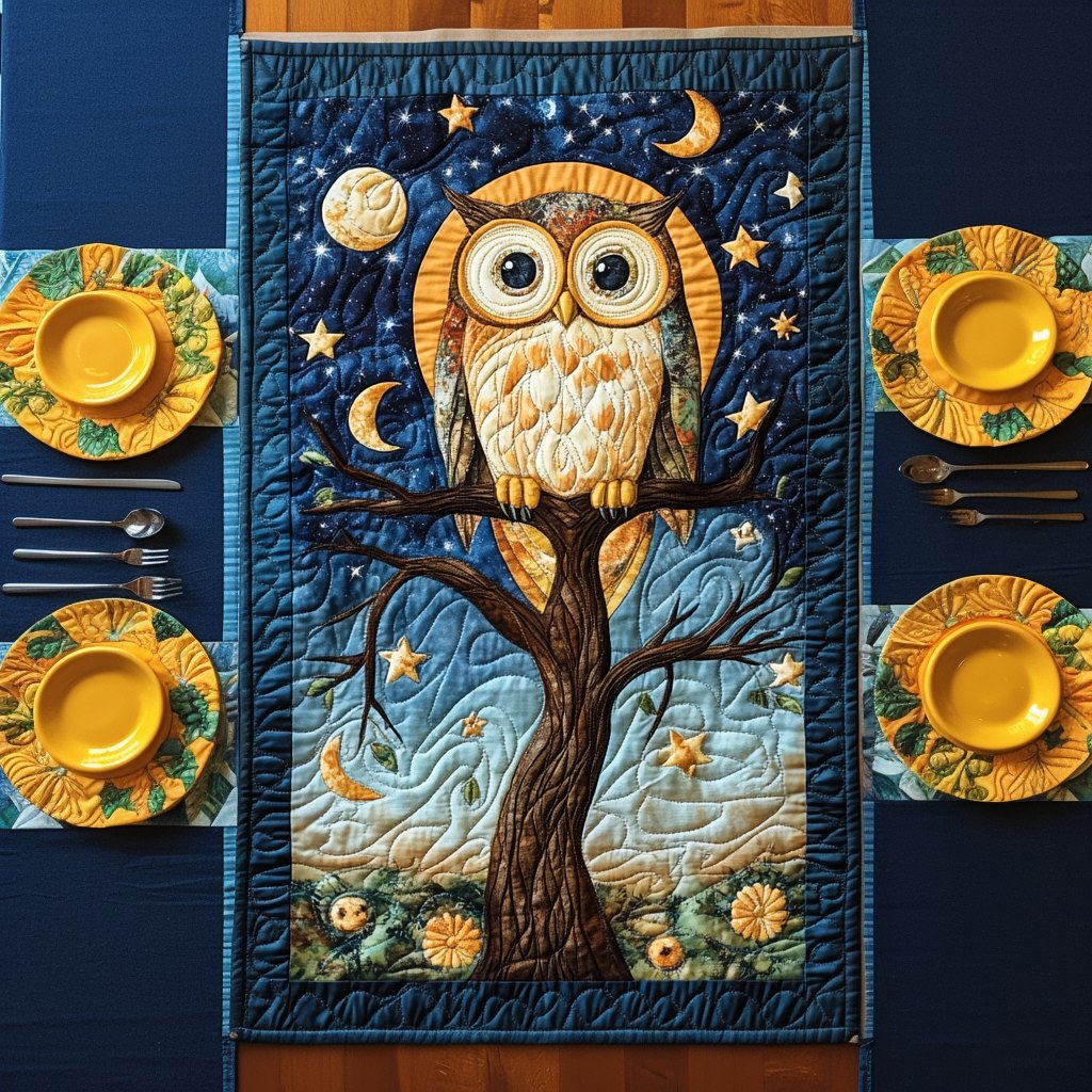 Midnight Watcher Table Runner