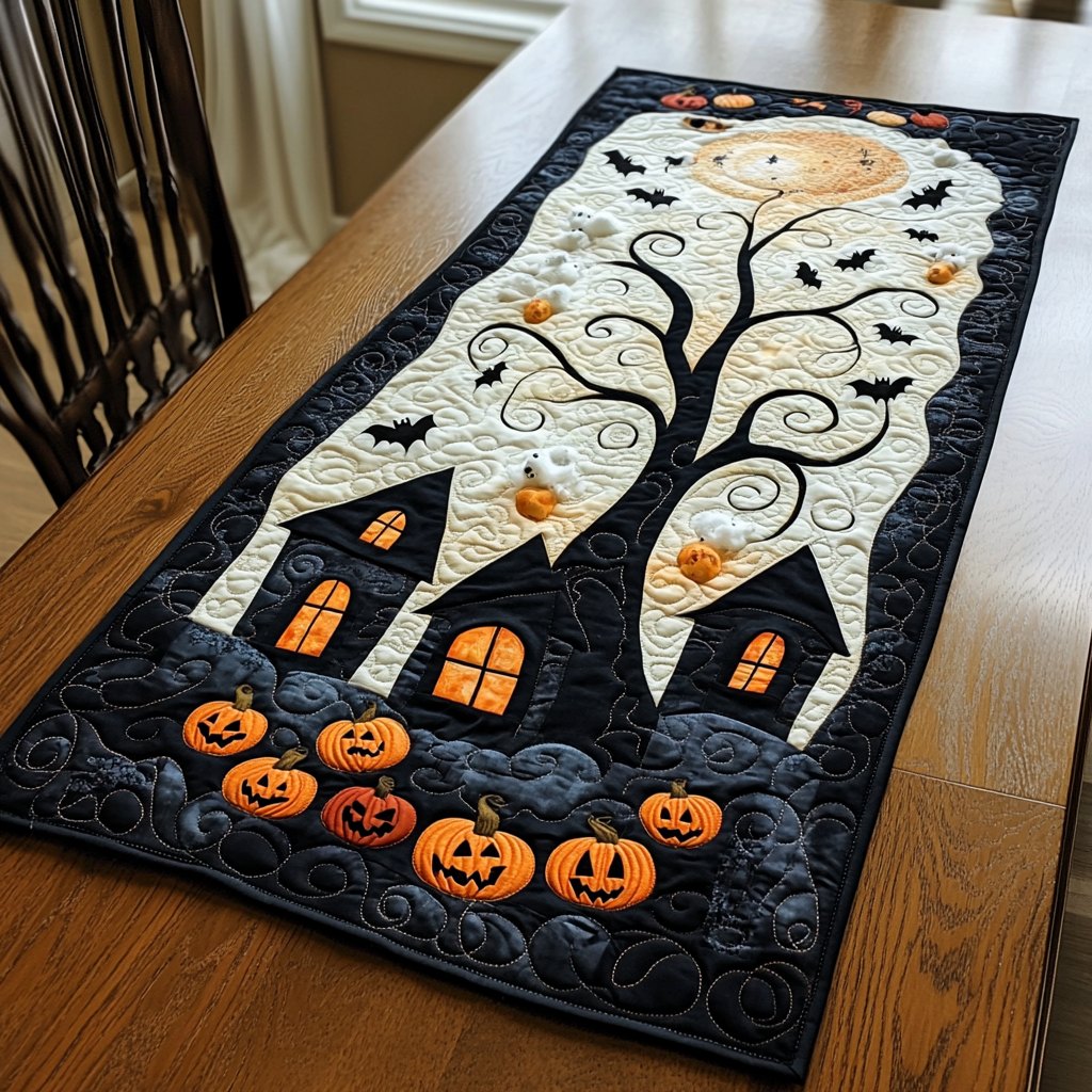 Midnight Windows Table Runner