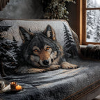 Midnight Wolf Sofa Cover
