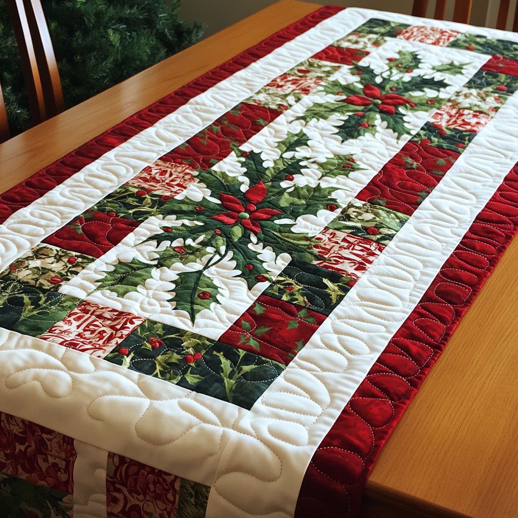 Mistletoe Winter Wishes Table Runner