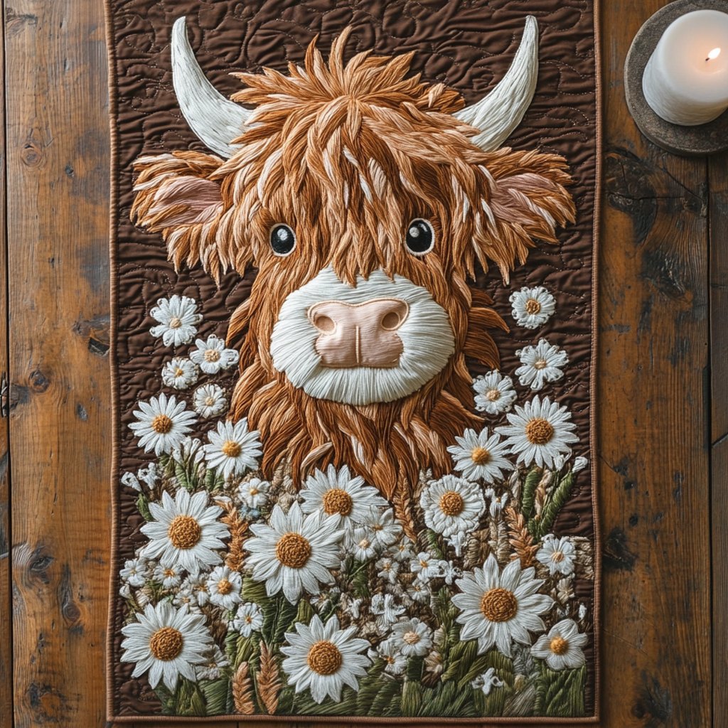 Moo Blossom Table Runner