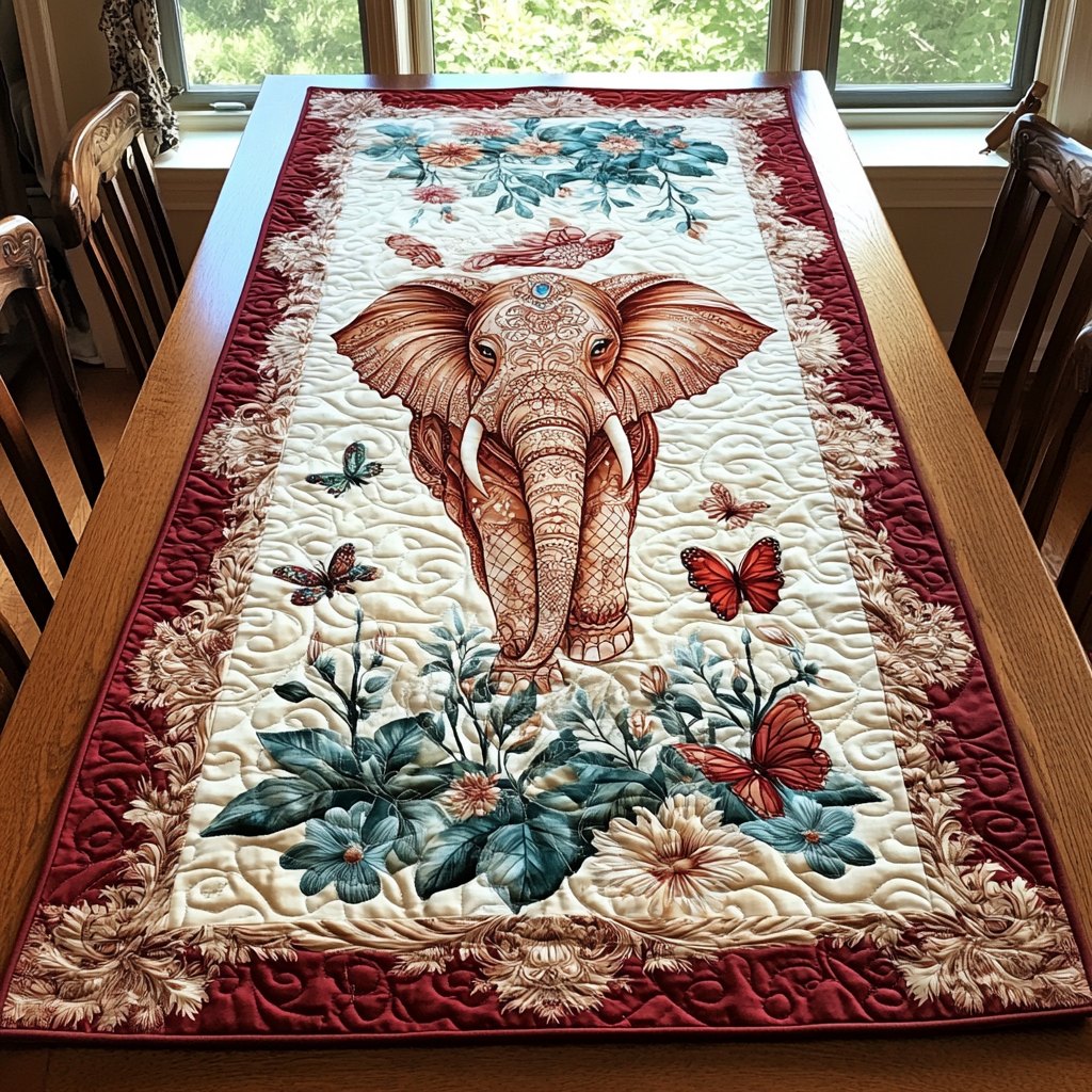 Moon Elephant Table Runner