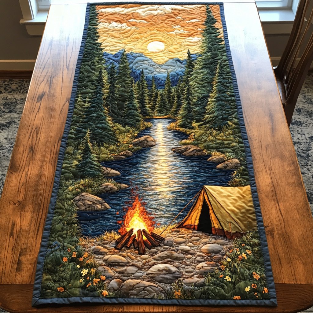 Moonlit Camp Table Runner