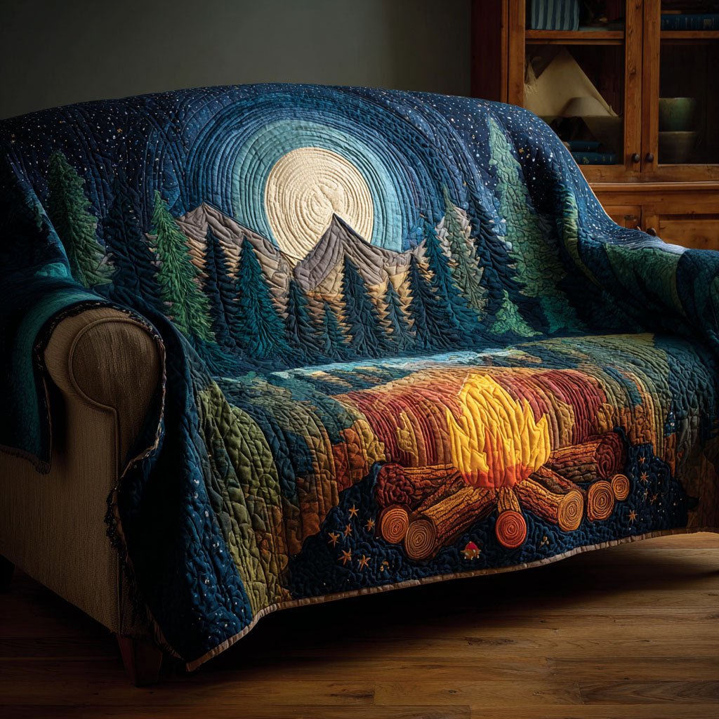 Moonlit Campfire Sofa Cover