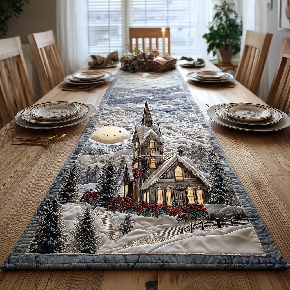 Moonlit Chapel Light Table Runner