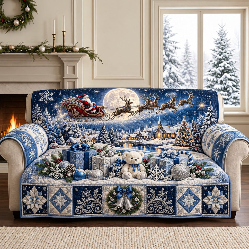Moonlit Christmas Sofa Cover