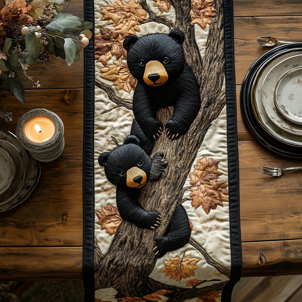 Moonlit Cub Table Runner