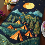 Moonlit Forest Tents Table Runner