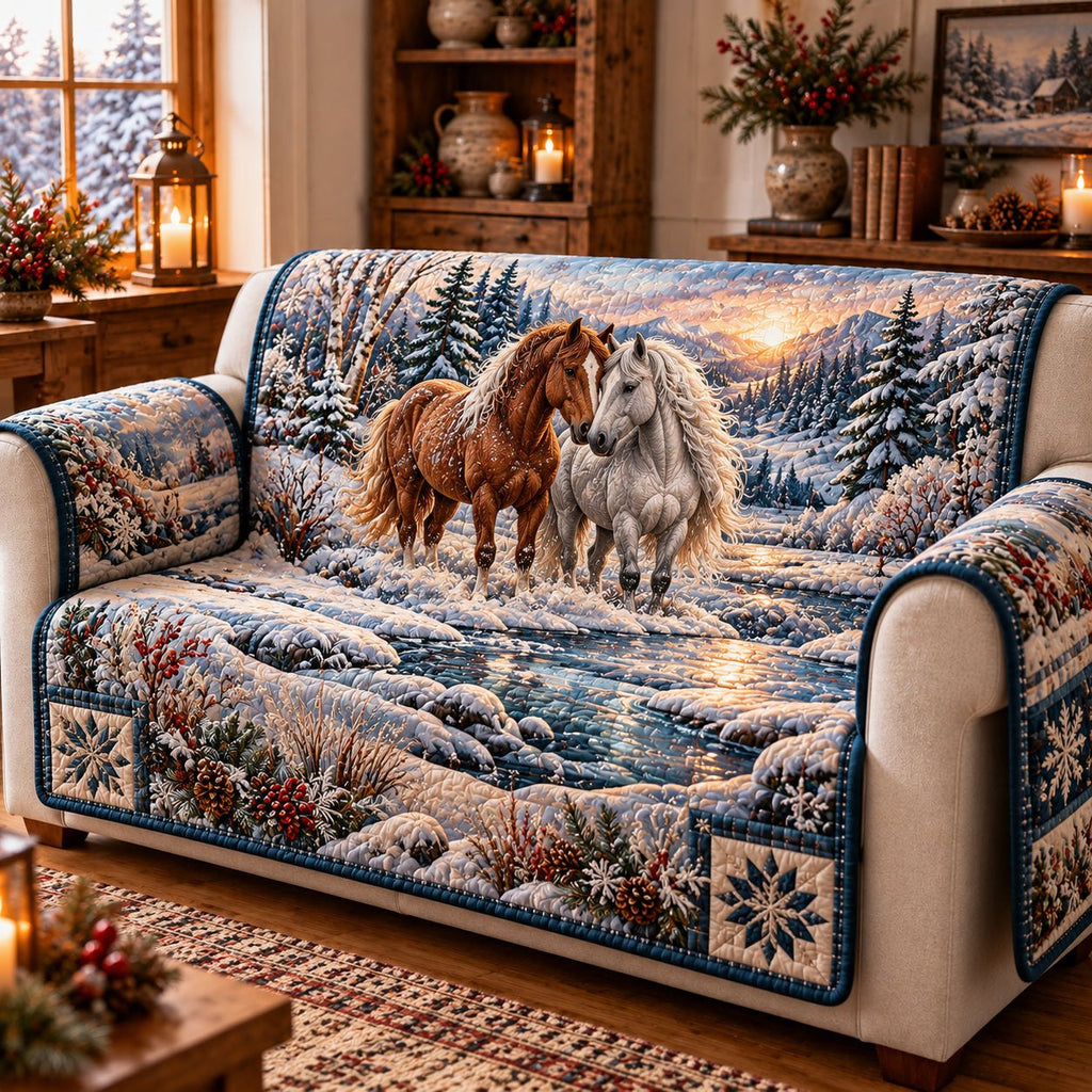 Moonlit Horse Sofa Cover