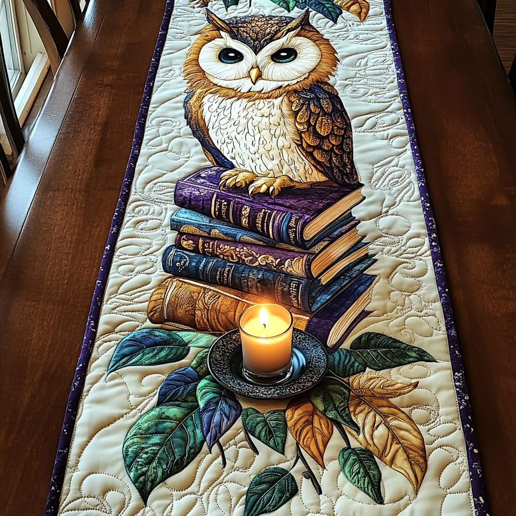 Moonlit Library Table Runner