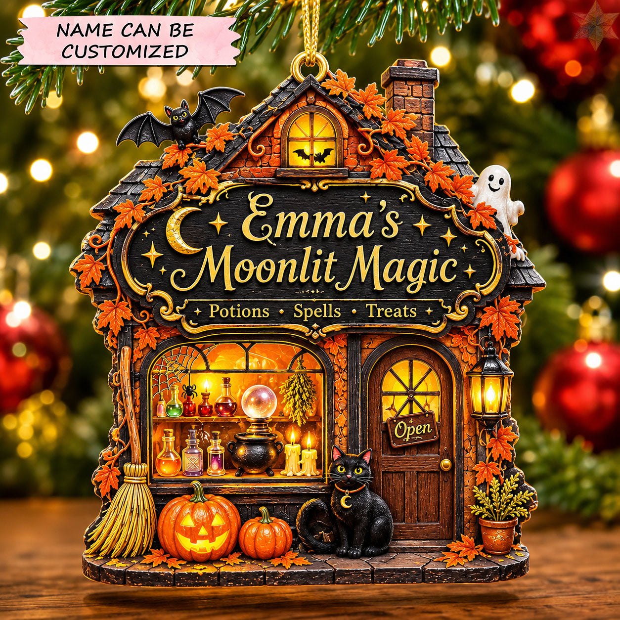 Moonlit Magic Christmas Ornament