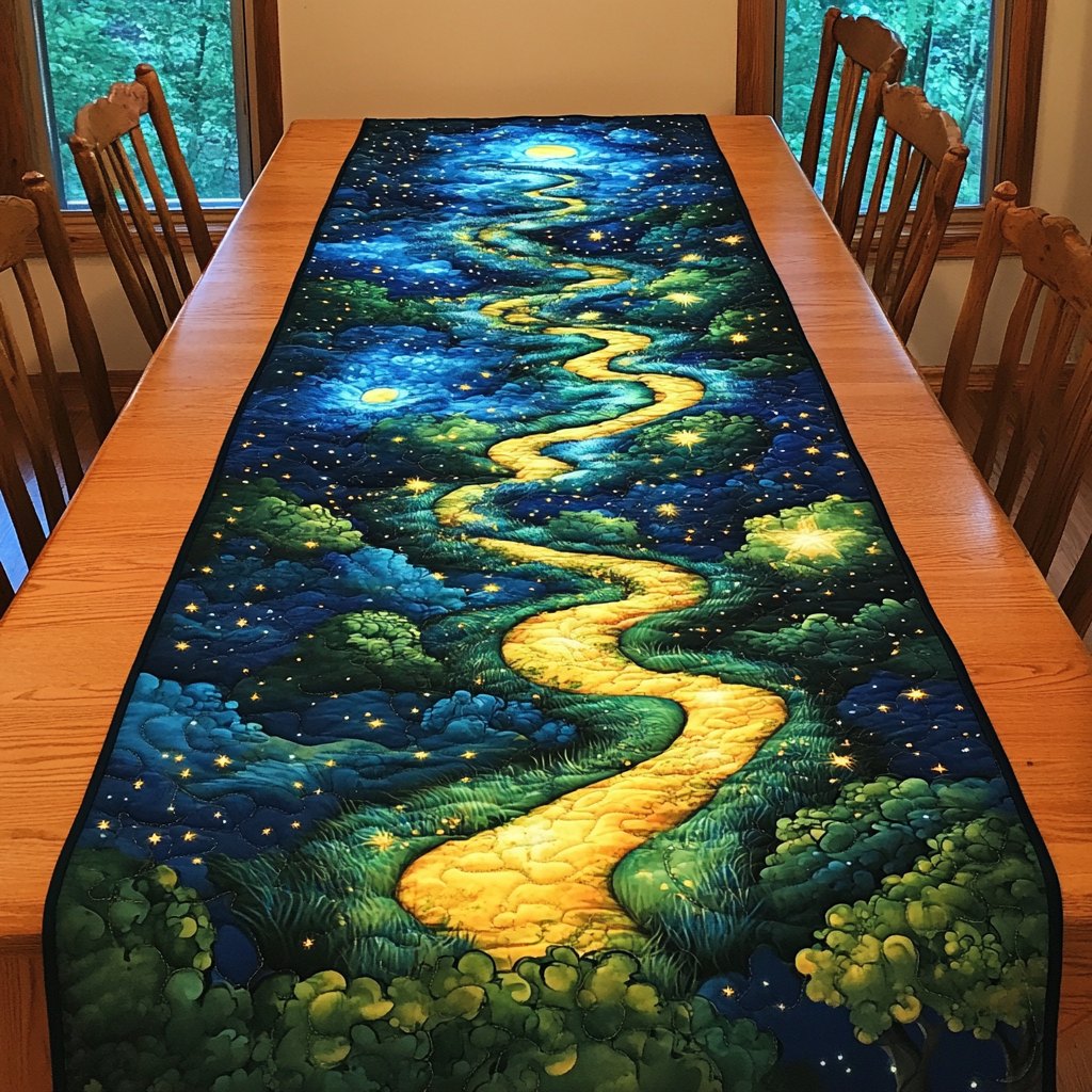 Moonlit Meadow Table Runner