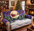 Moonlit Sleigh Ride Sofa Cover