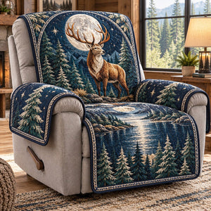 Moonlit Stag Forest Sofa Cover - Made to Order