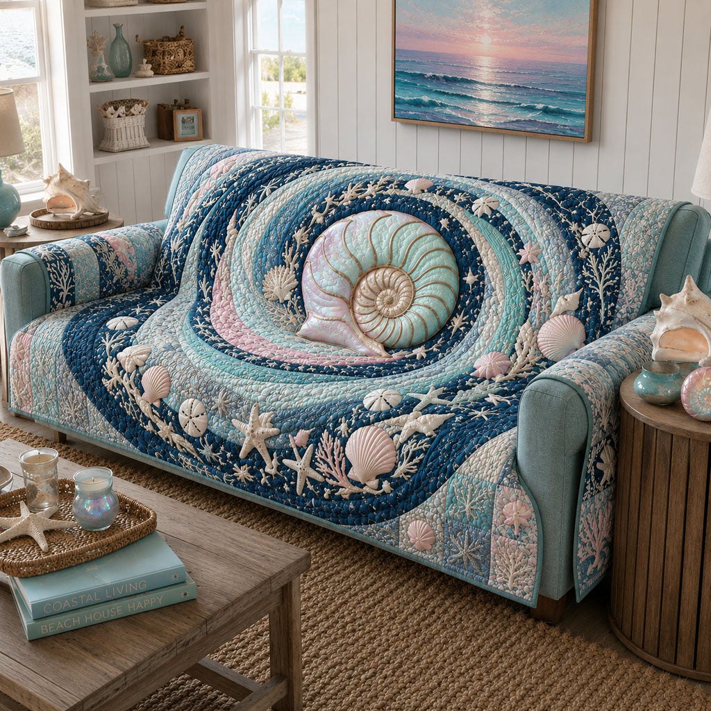 Moonlit Tides Sofa Cover