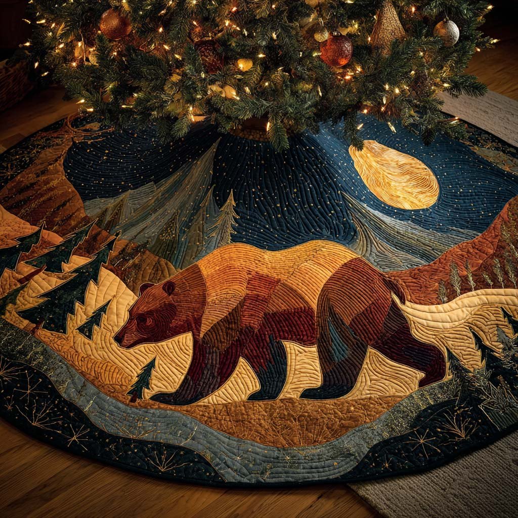 Moonlit Trail Christmas Tree Skirt