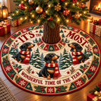 Most Wonderful Dachshund Christmas Tree Skirt