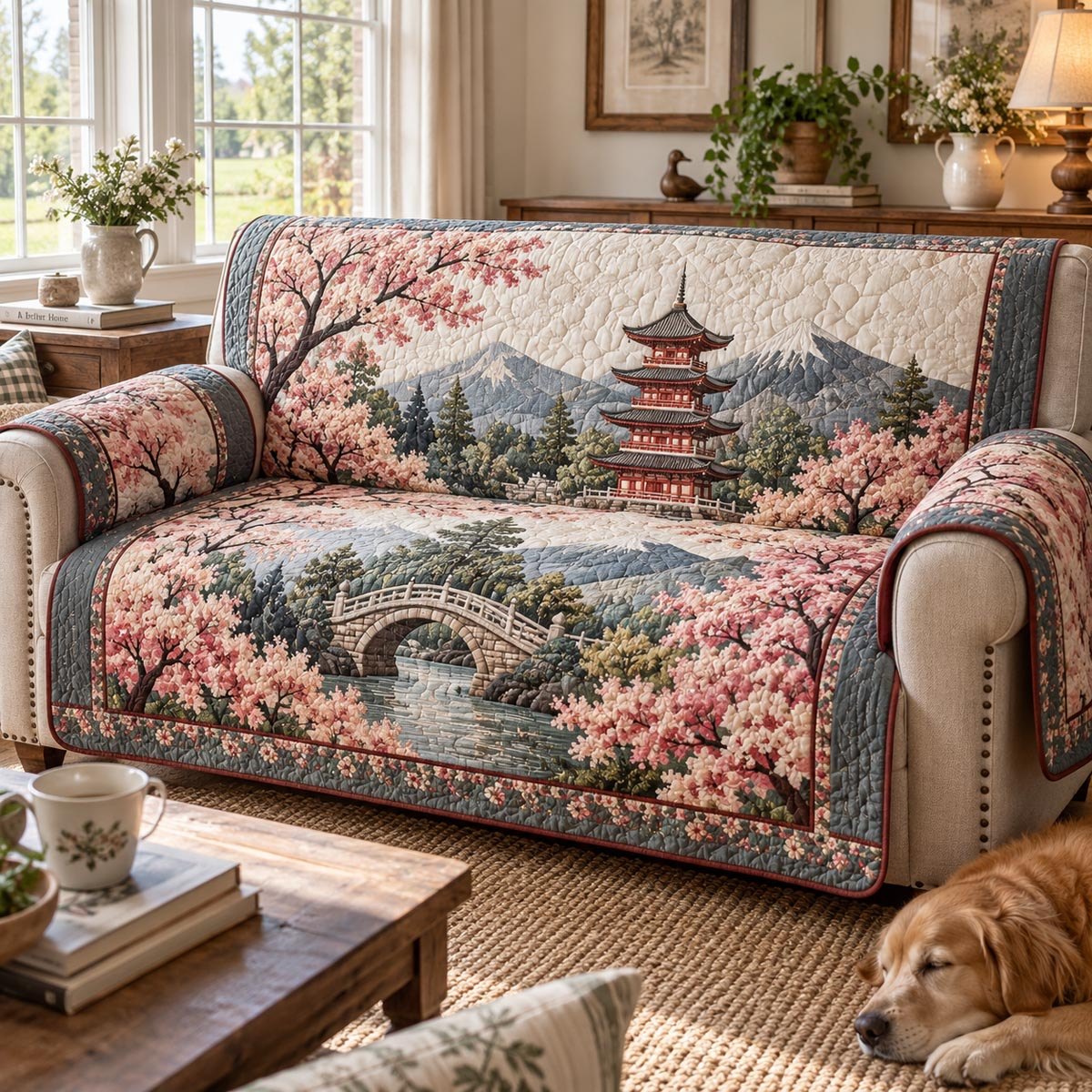 Mount Fuji Garden Sofa Cover