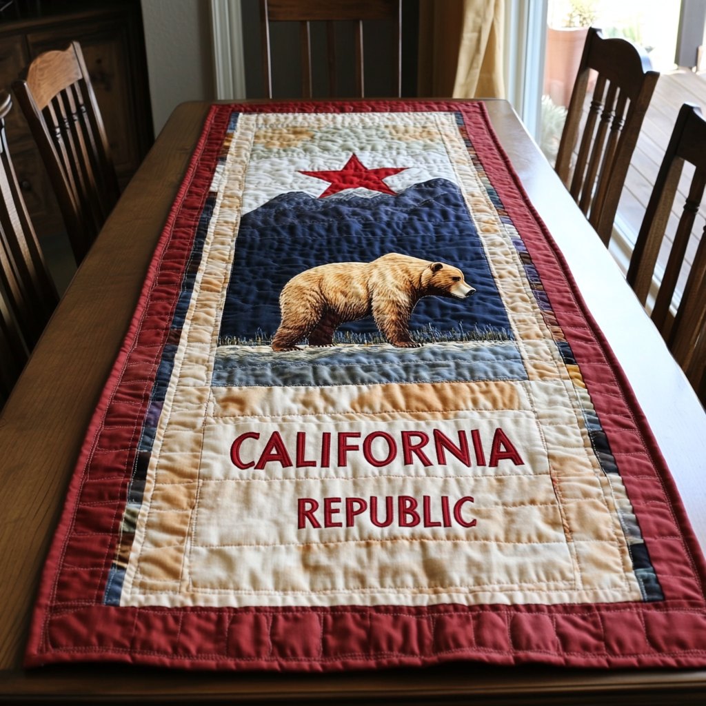 Mountain Bear Table Runner