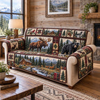 Mountain Lodge Wildlife Sofa Cover