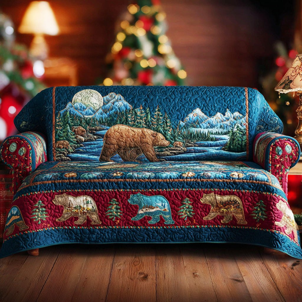 Mountain Path Bear Sofa Cover