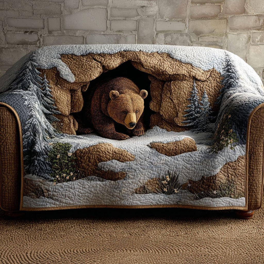 Mountain Trail Bear Sofa Cover