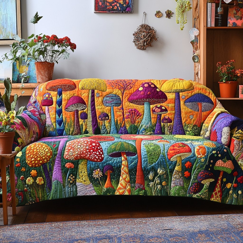 Mushroom Field Sofa Cover