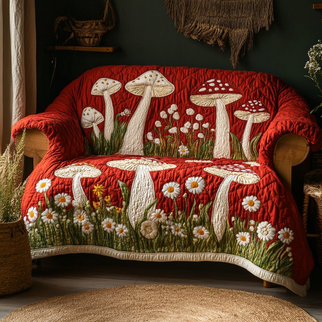 Mushroom Glow Sofa Cover